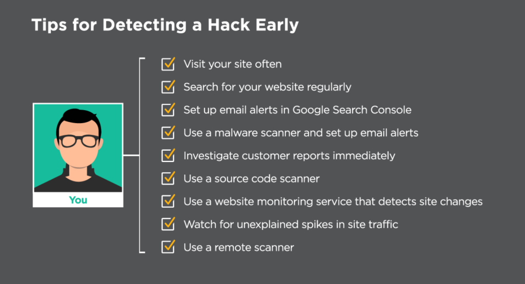 tips for detecting a hack